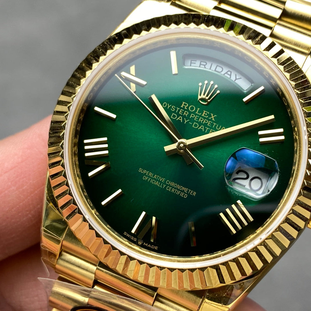 Rolex "Day Date Green Dial" with Gold