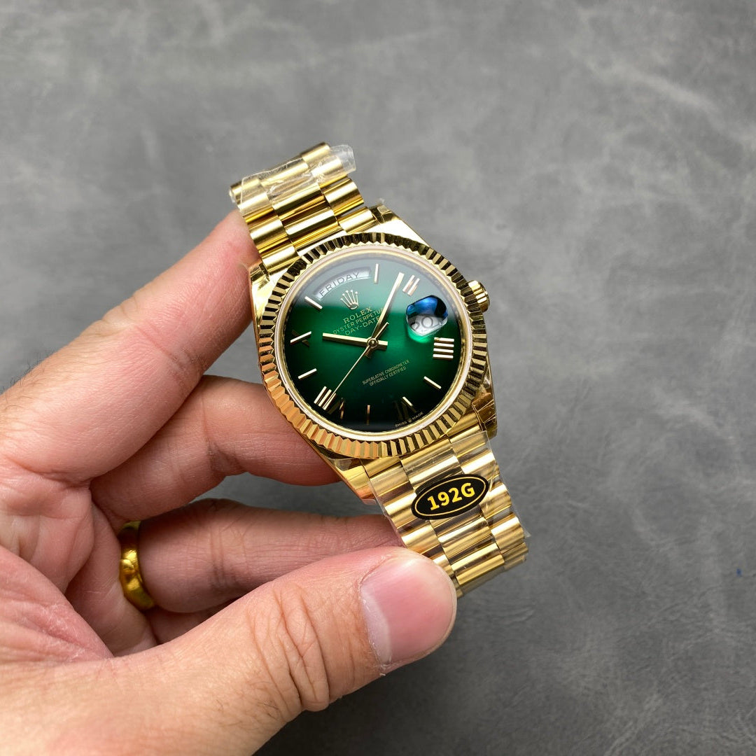 Rolex "Day Date Green Dial" with Gold