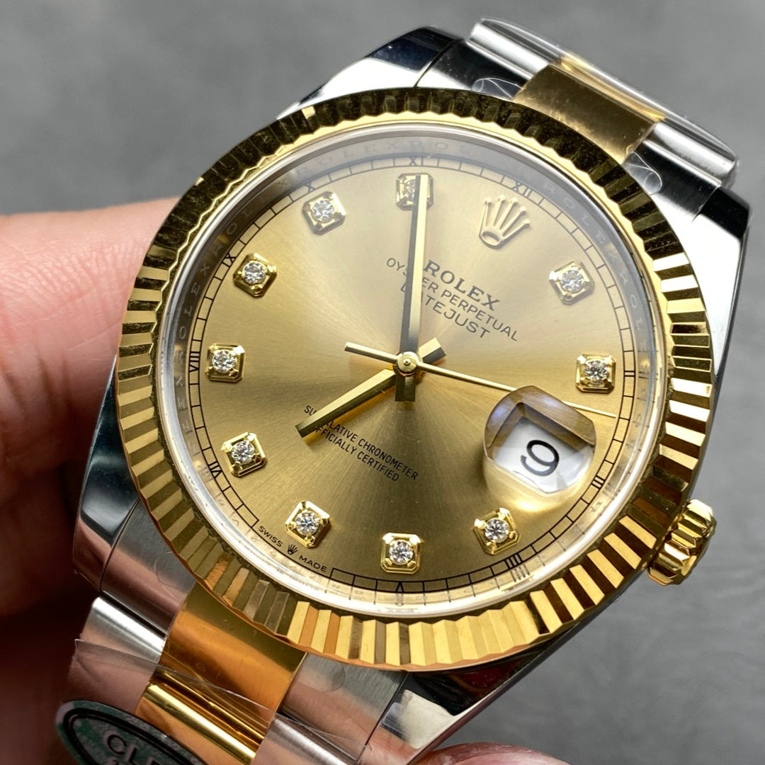 Rolex "Date Just Two Tone Oyster Gold"