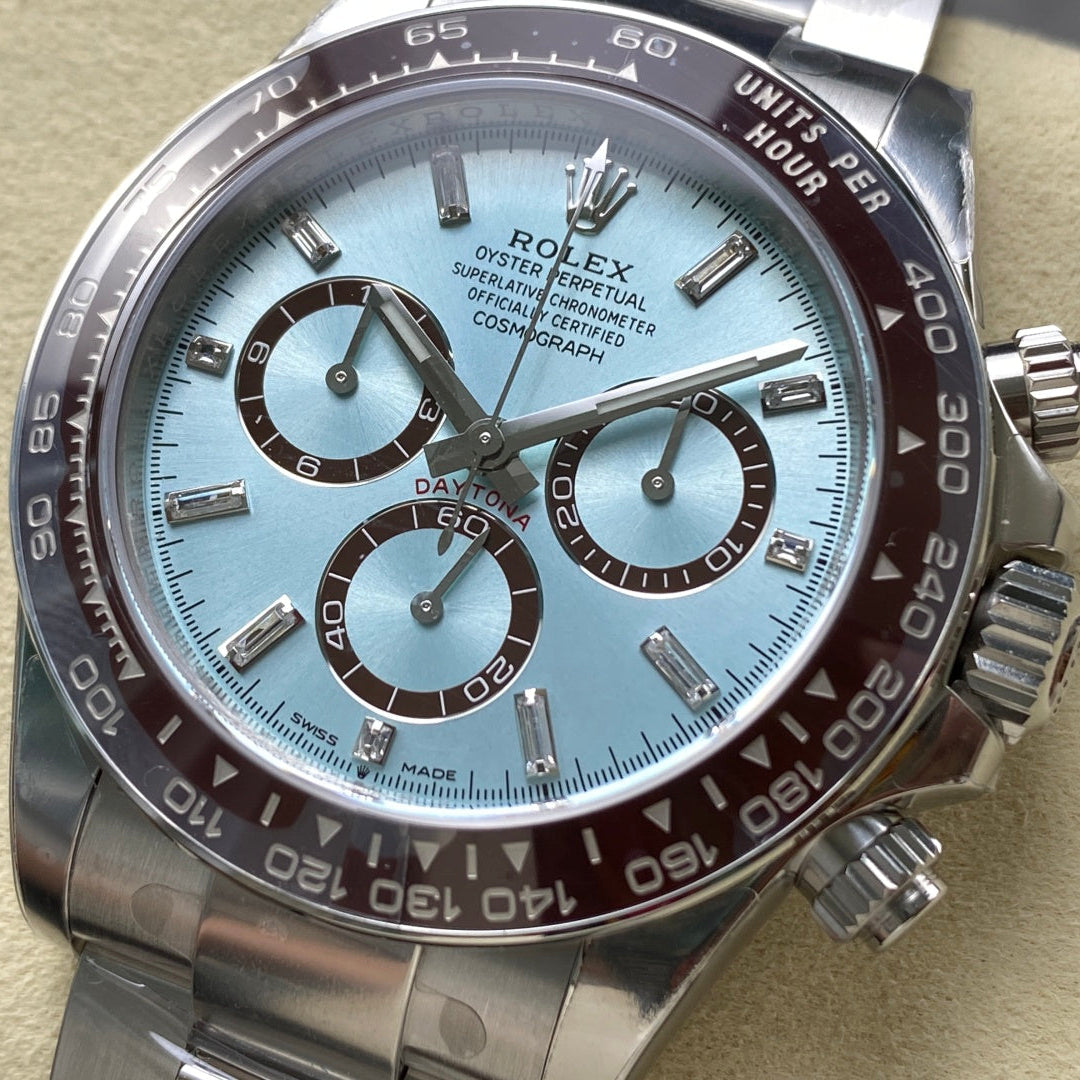 Rolex Daytona "Platinum" With Baguette Diamond