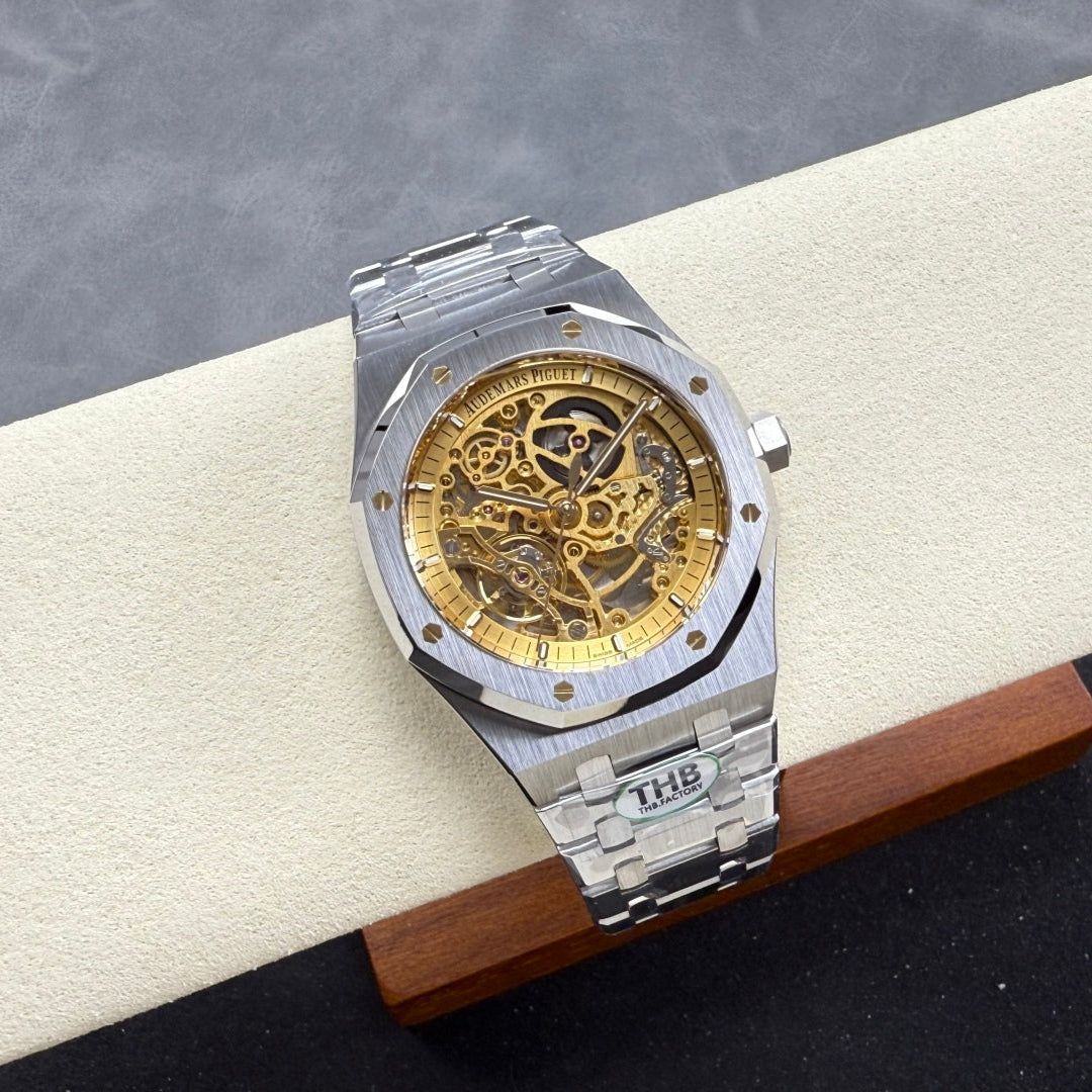 Audemars Piguet Skeleton Silver Gold Dial