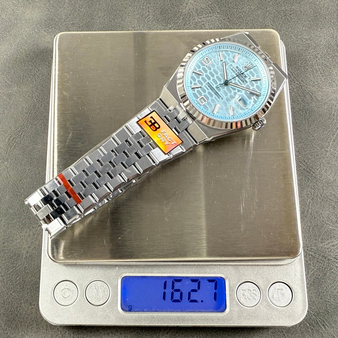 Rolex "Land-Dweller" Silver Blue Dial