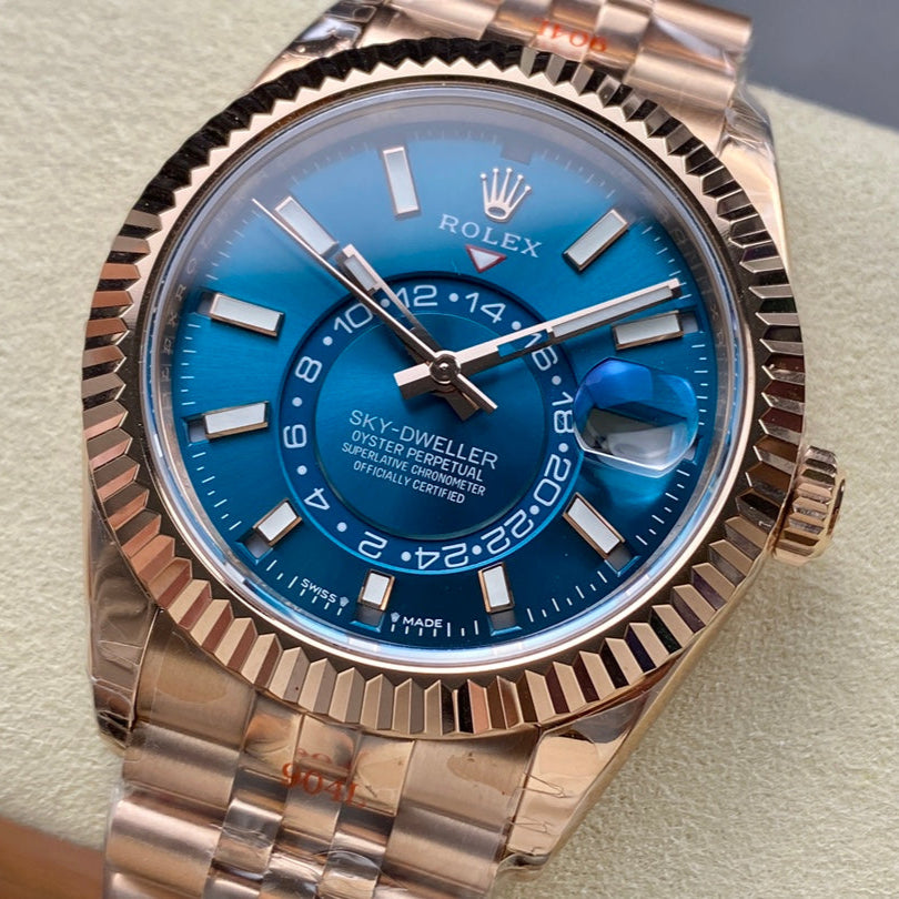 Rolex Sky Dweller Rose Blue Dial