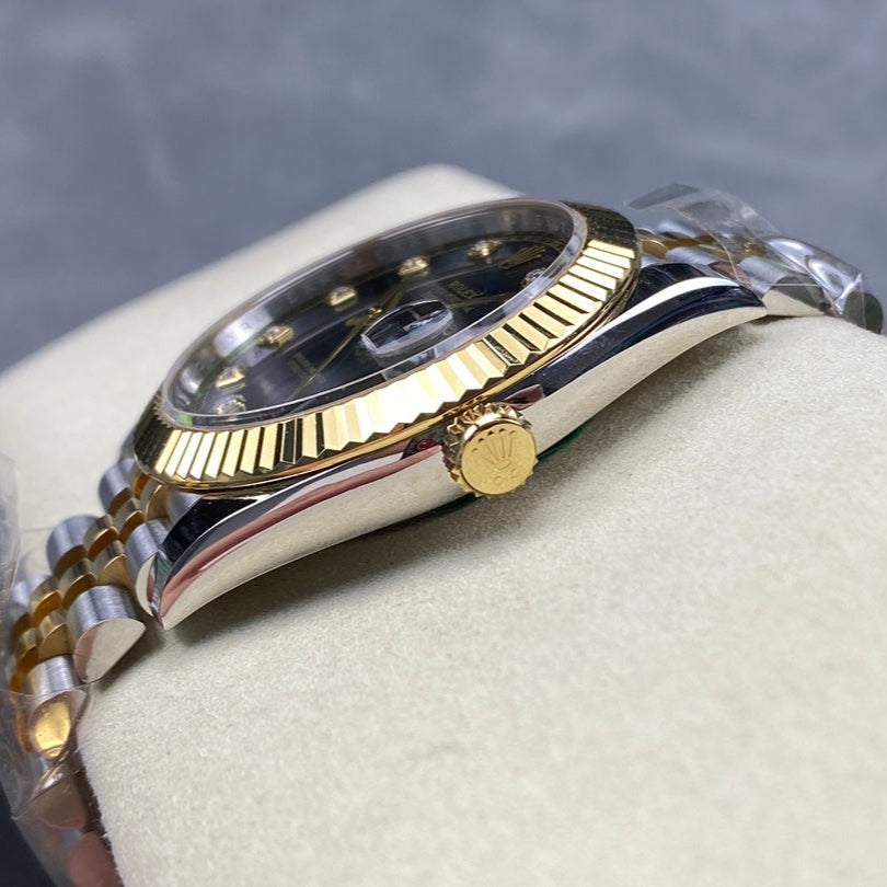 Rolex "Date Just Two Tone Gold" Diamond Dial