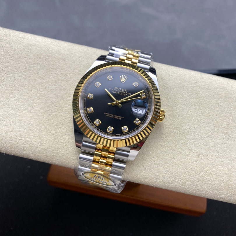 Rolex "Date Just Two Tone Gold" Diamond Dial