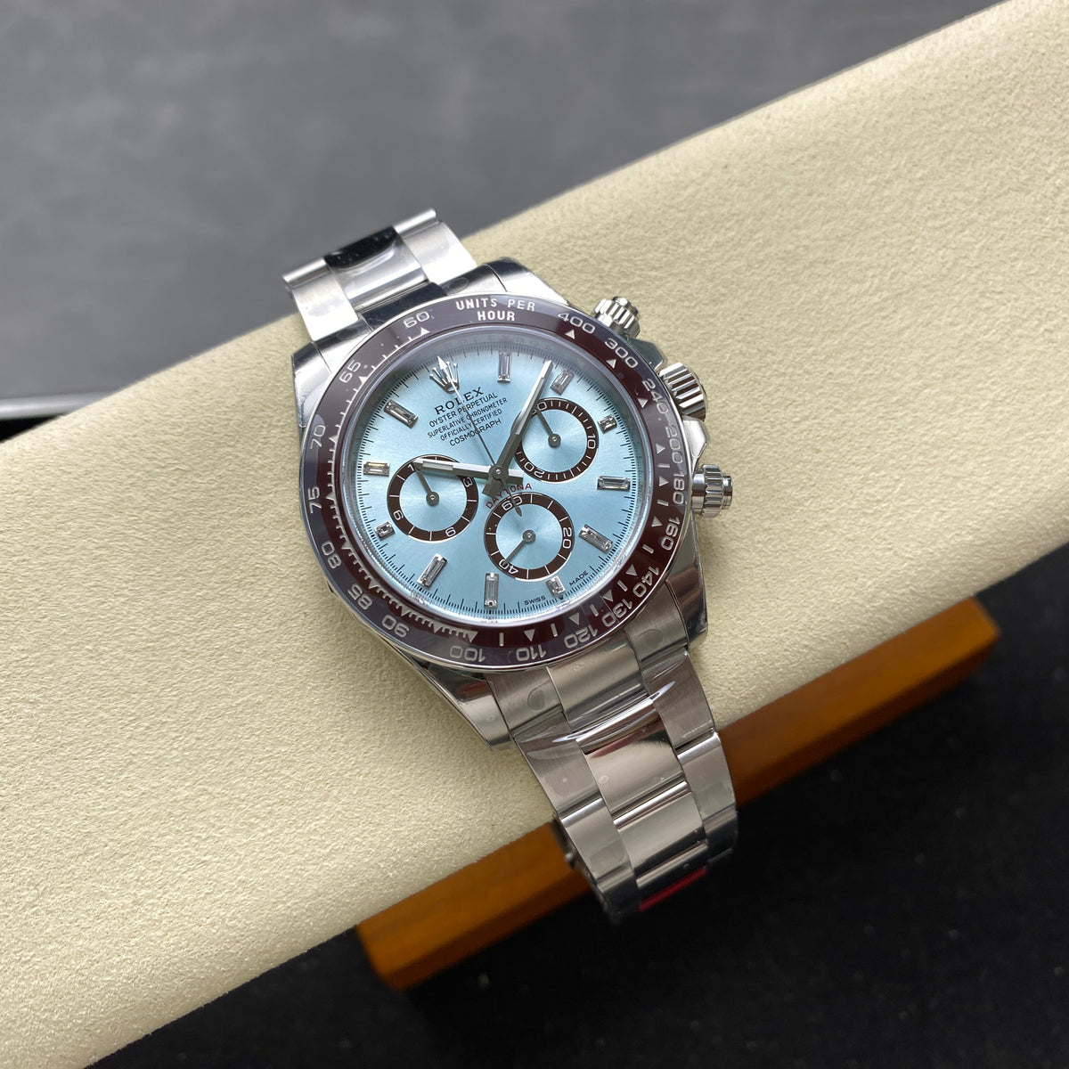 Rolex Daytona "Platinum" With Baguette Diamond