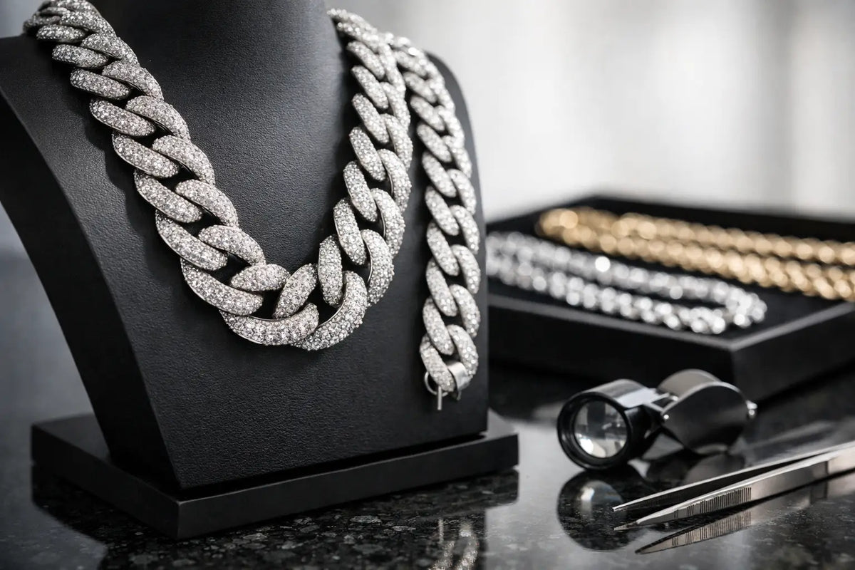 Cadenas cubanas con diamantes: cómo elegir bien