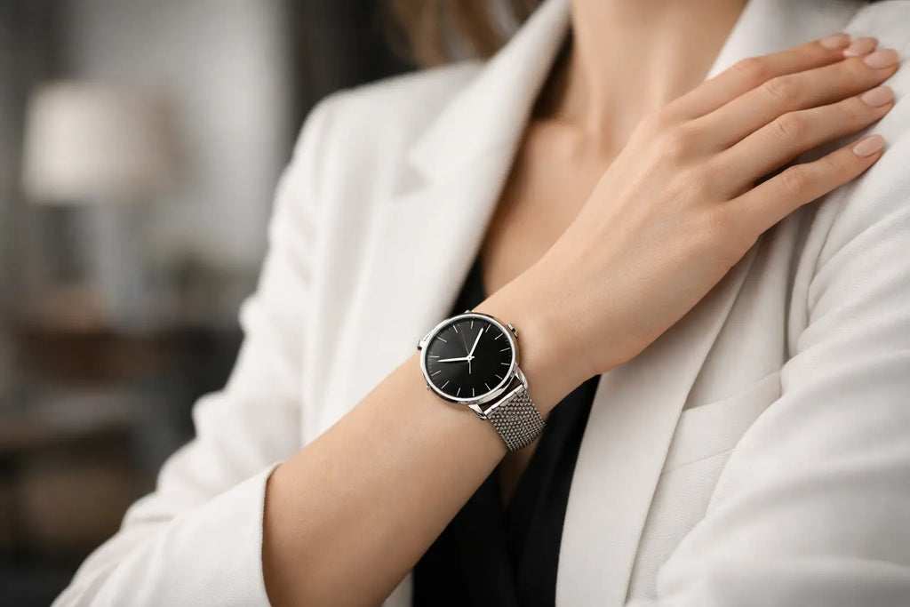 Reloj para muñeca delgada con presencia y estilo