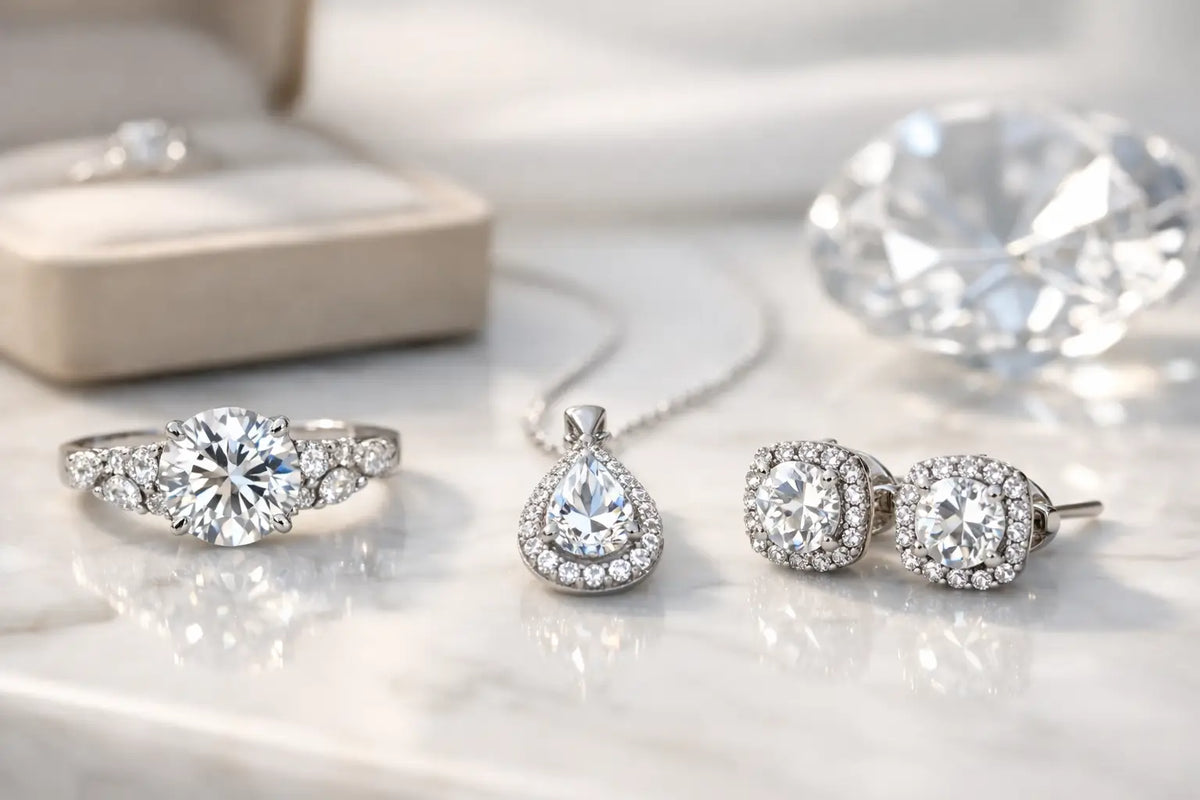 Joyería de moissanita personalizada con estilo
