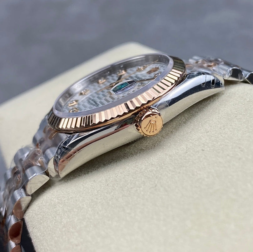 Rolex Two Tone Rose Gold Special Dial Woman