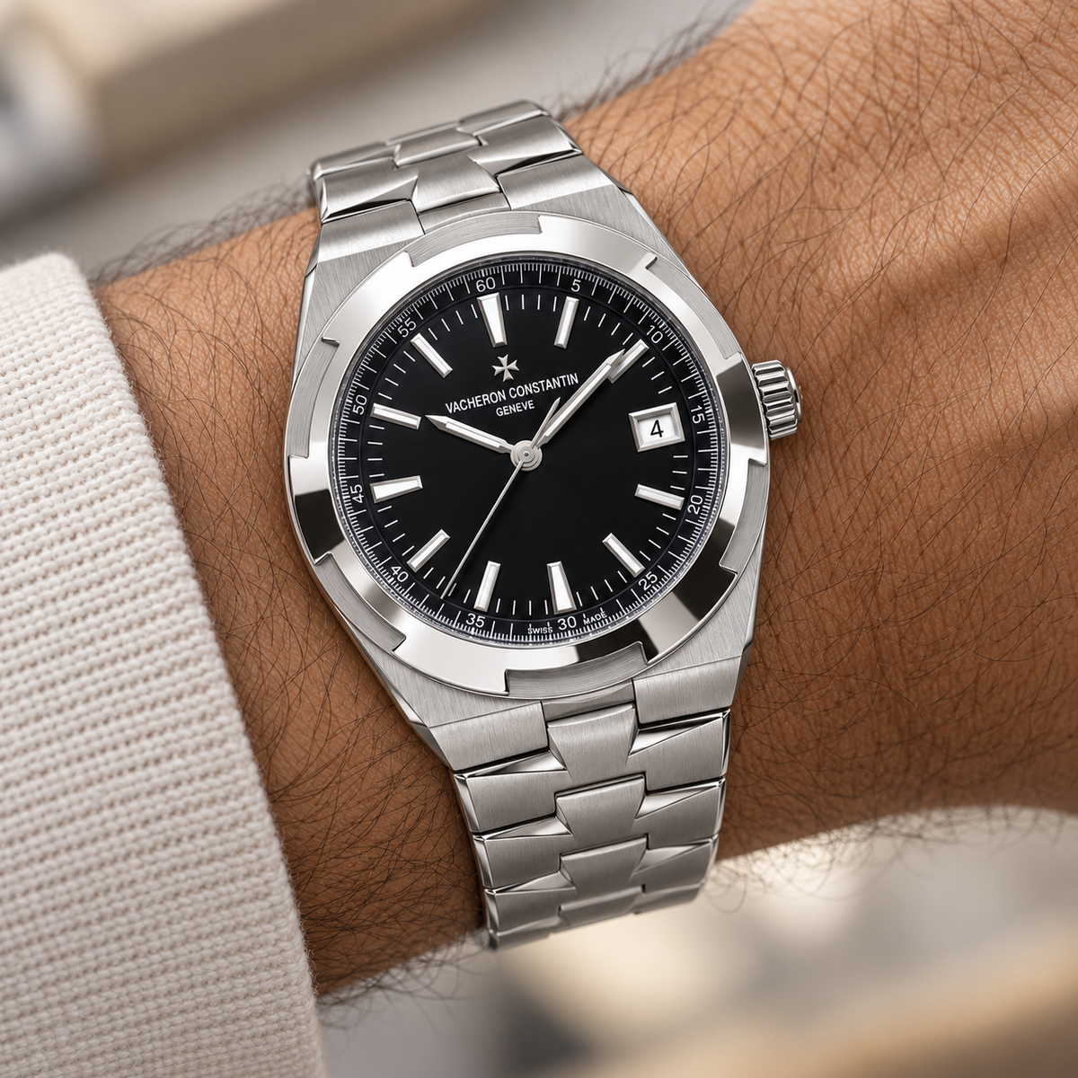 Vacheron Constantin Silver Black Face