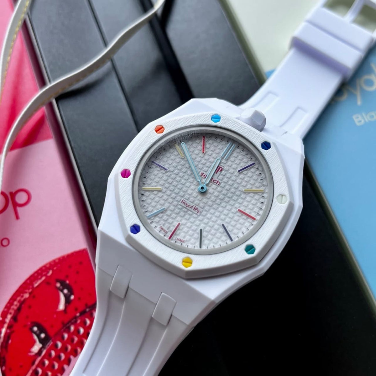 AP Swatch Royal Pop “All White”