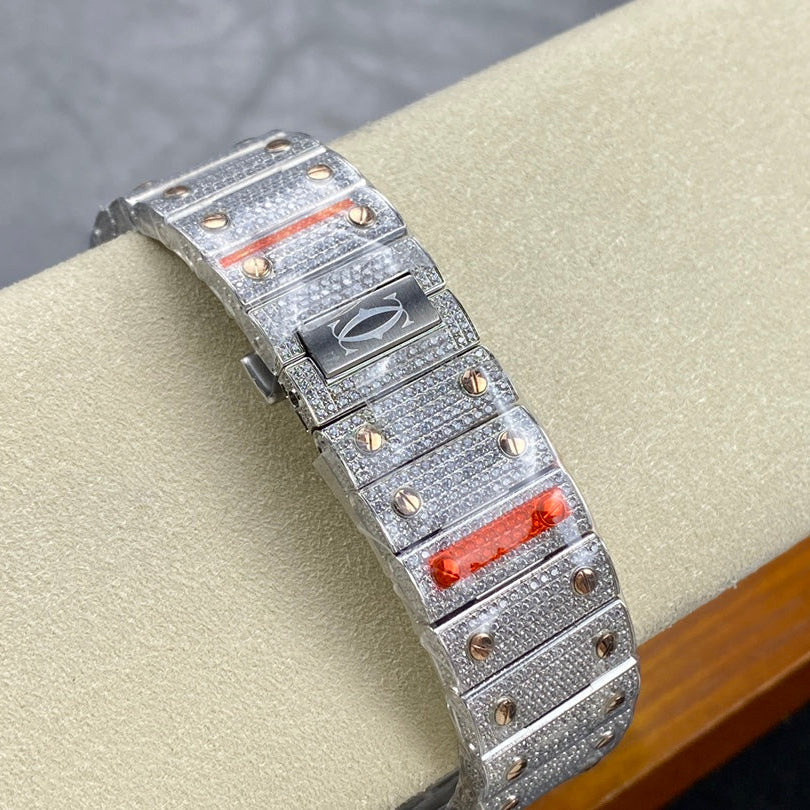 Cartier VVS Moissanite Two tone Rose Arab Dial