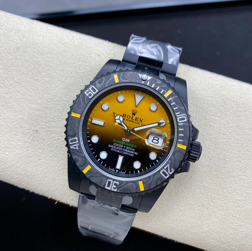 Rolex "Submariner" DiW Black Carbon Ceramic Yellow