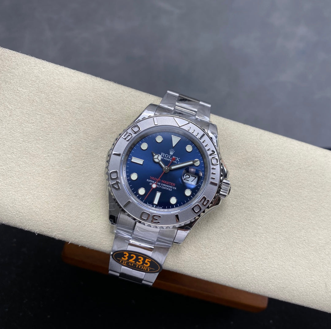 Rolex "Yatch Master" Silver Blue Dial