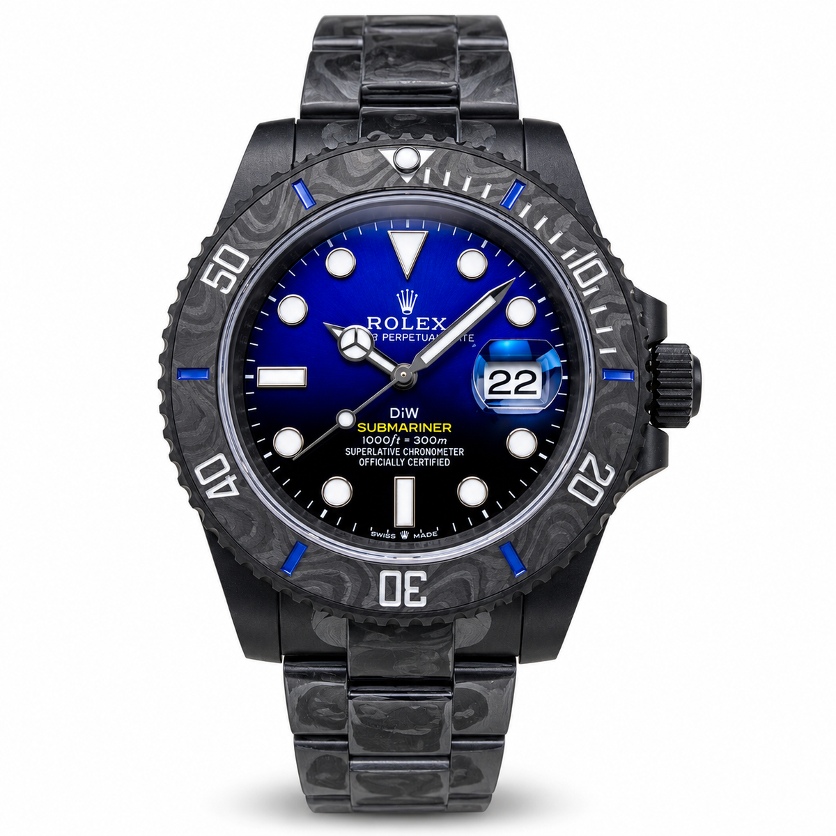 Rolex "Submariner" DiW Black Carbon Ceramic