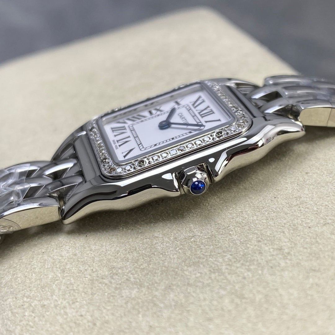 Cartier Panthere Gold Silver With Diamond