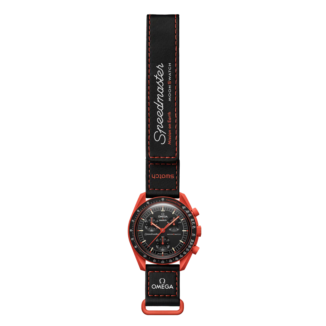 Swatch Omega Mission On Earth Lava