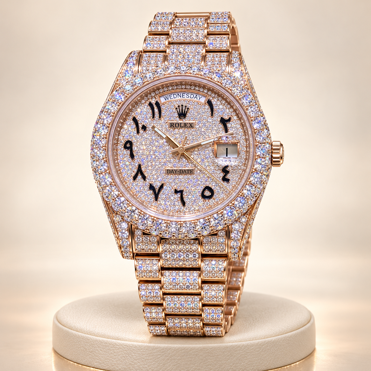Rolex VVS Day Date Rose Gold