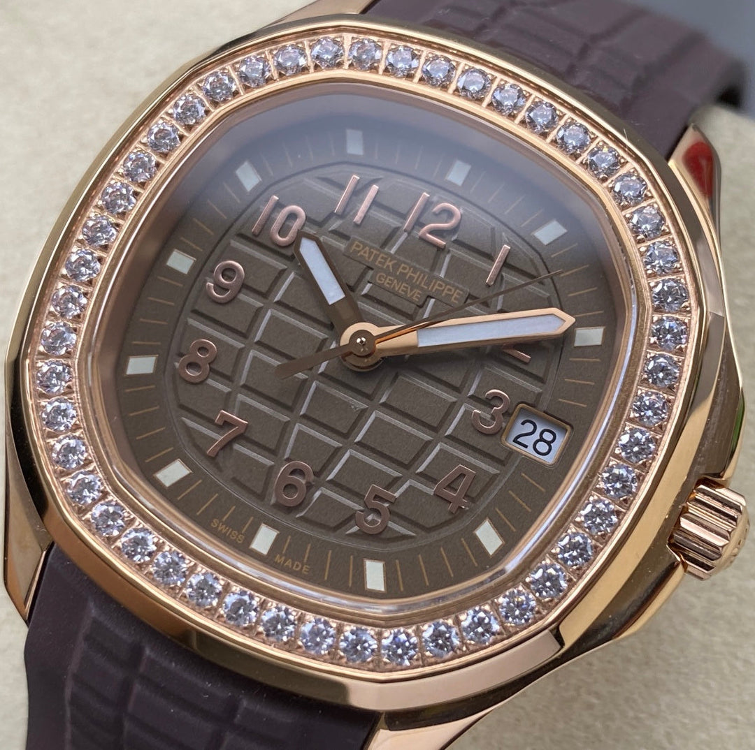 Patek Philippe Aquanaut Travel Time Diamond Bezel