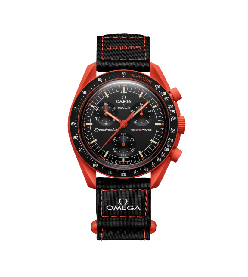 Swatch Omega Mission On Earth Lava