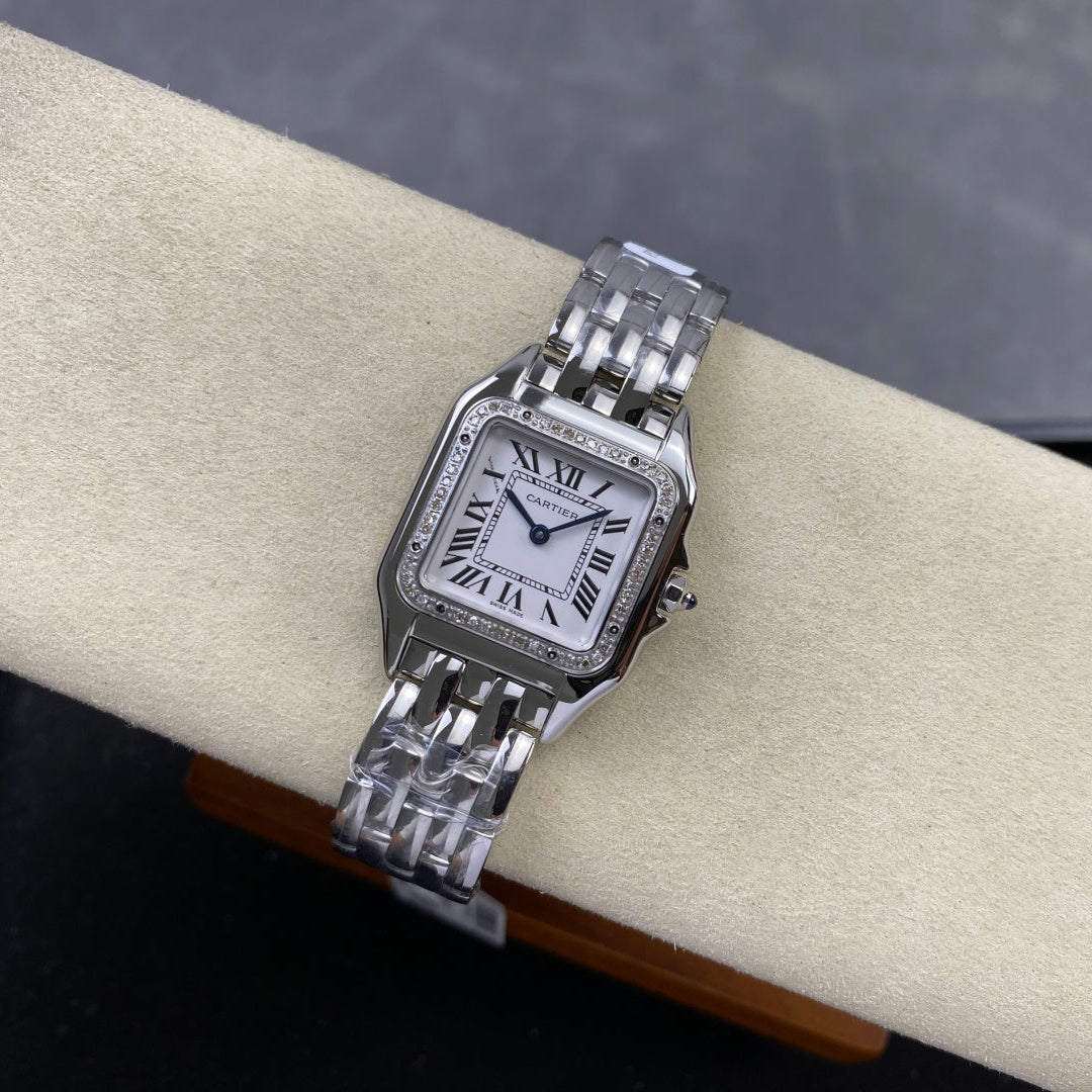 Cartier Panthere Gold Silver With Diamond
