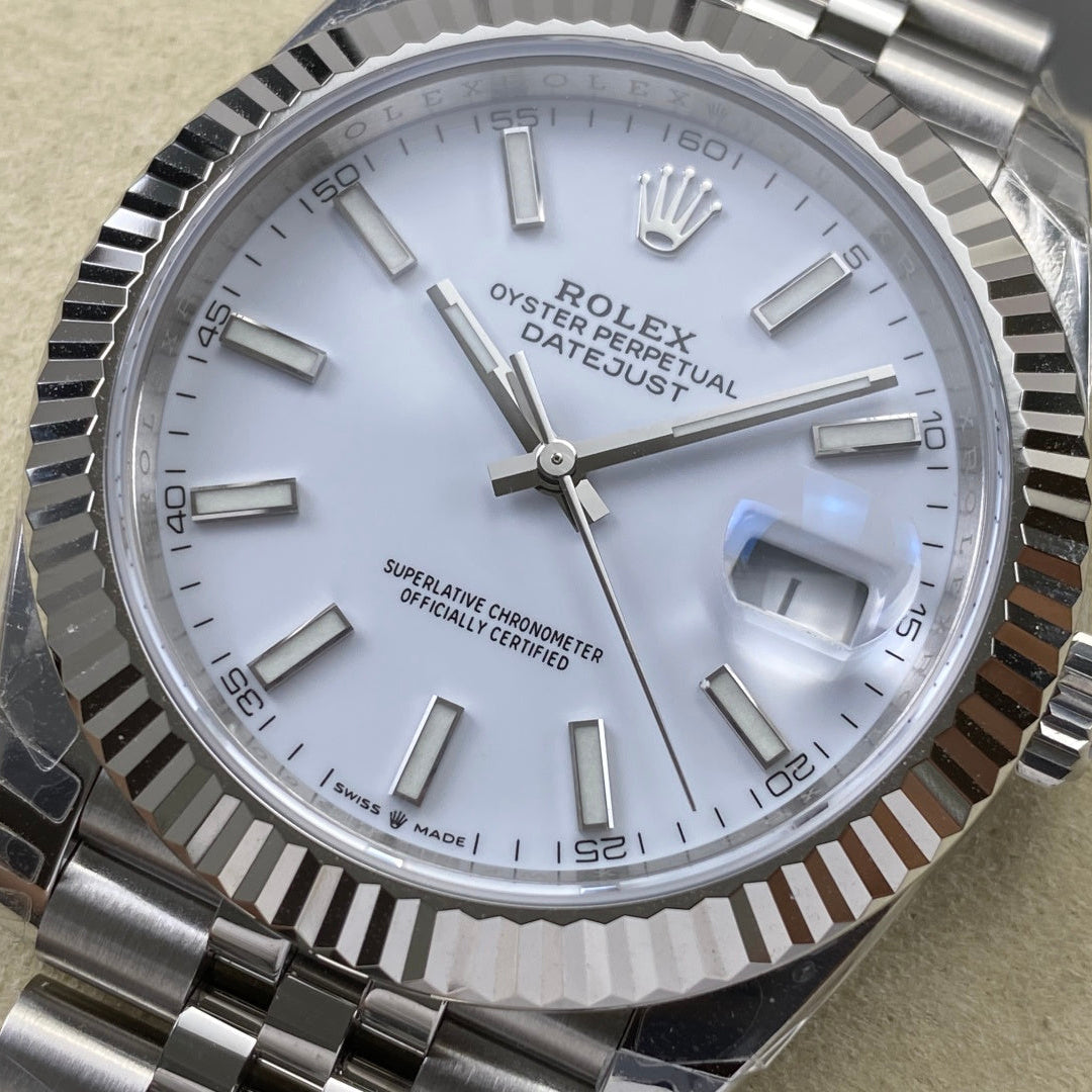 Rolex "Date Just White Dial