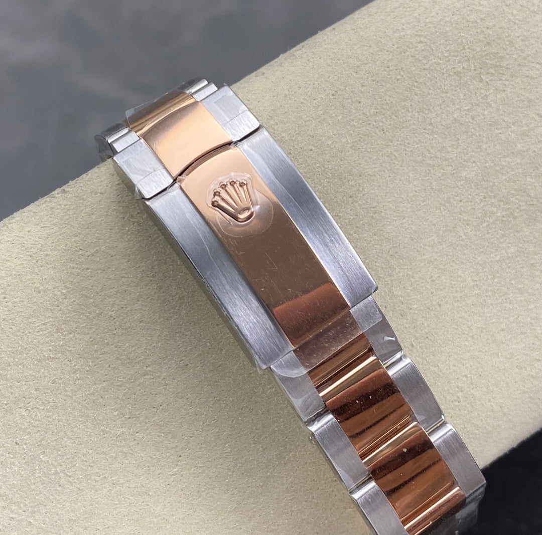 Rolex Two Tone Rose Gold with Diamond Dial Woman