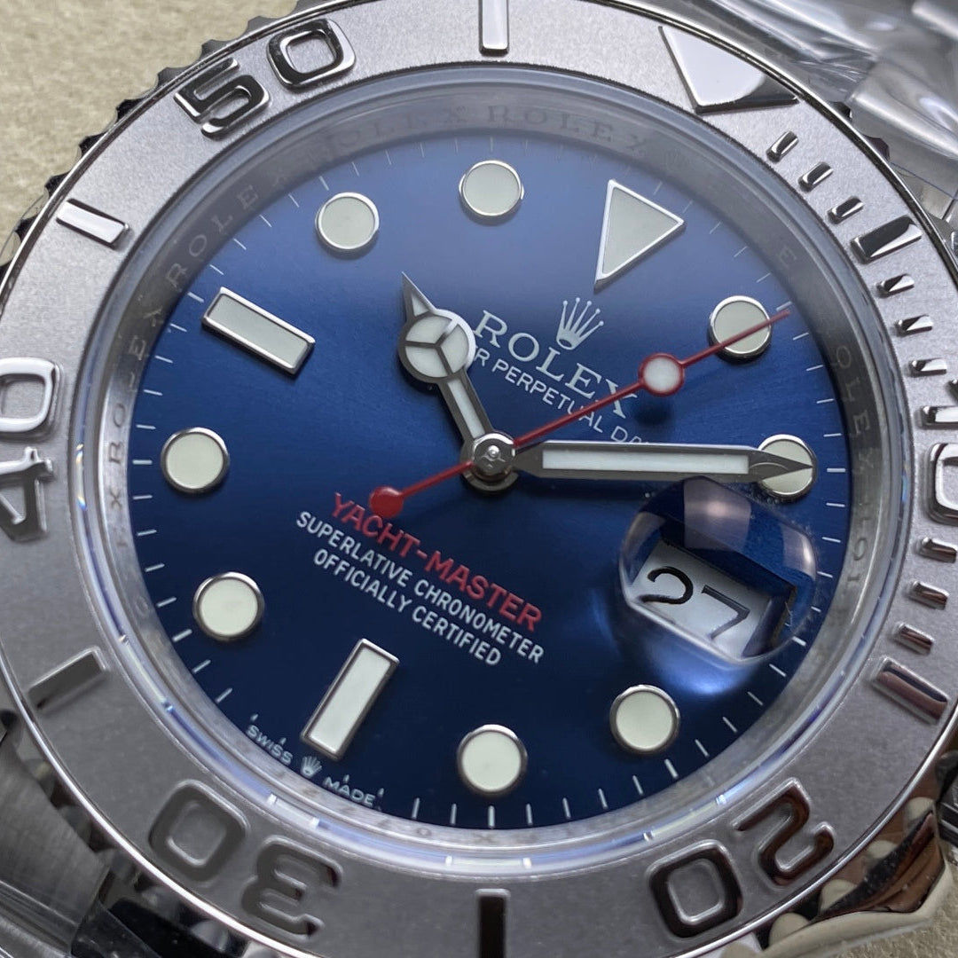 Rolex "Yatch Master" Silver Blue Dial
