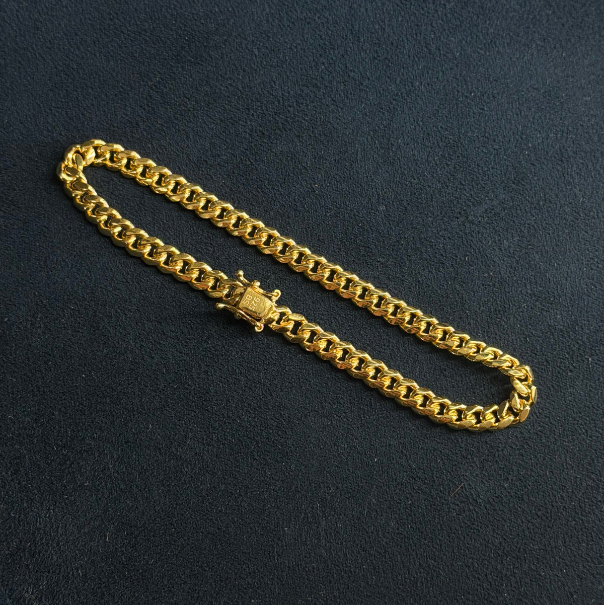 Cuban Bracelet 925 Yellow Gold