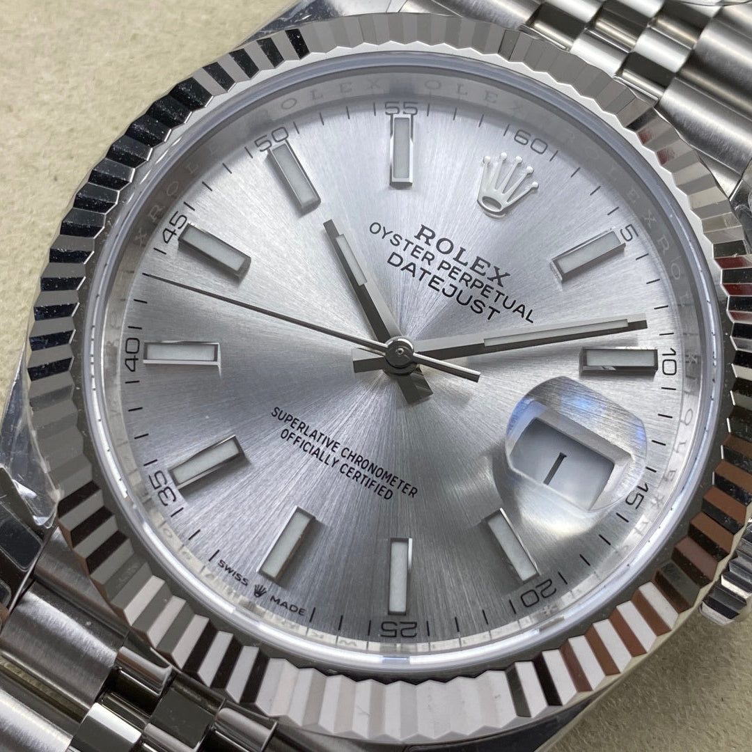 Rolex "Date Just Silver Dial