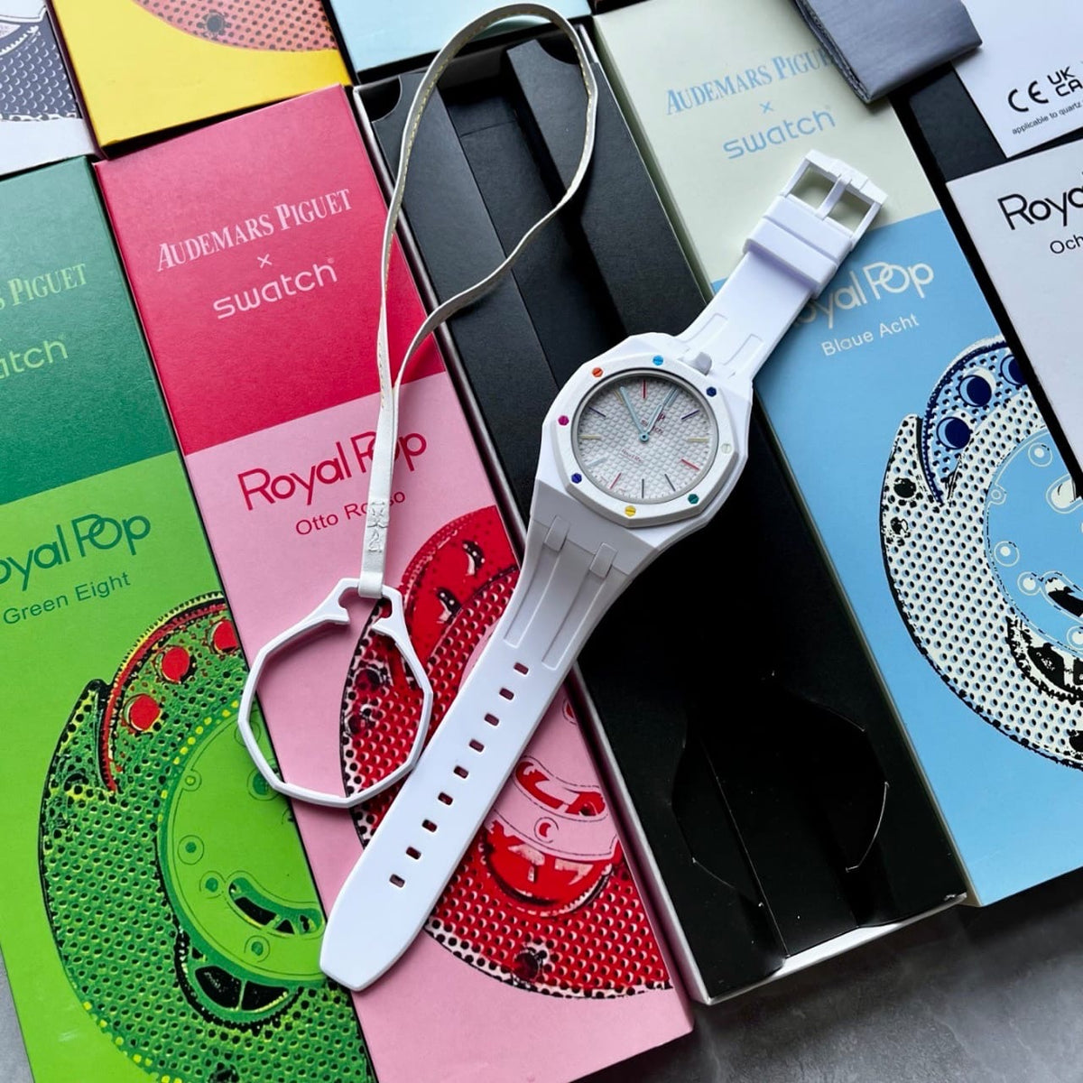 AP Swatch Royal Pop “All White”