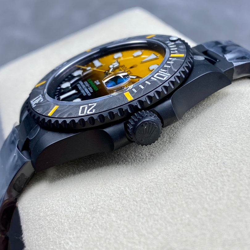 Rolex "Submariner" DiW Black Carbon Ceramic Yellow