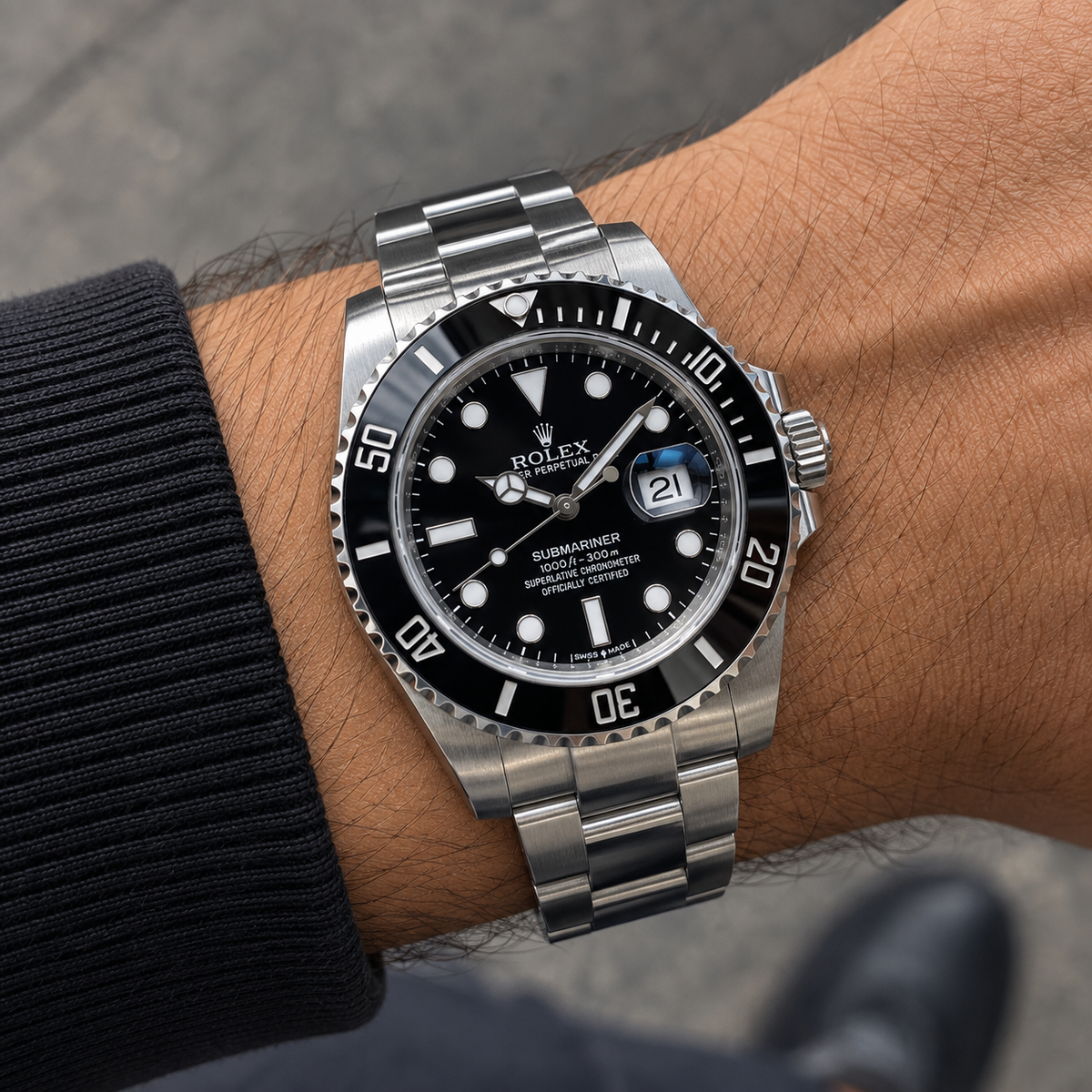 Rolex "Submariner" Black Dial Date