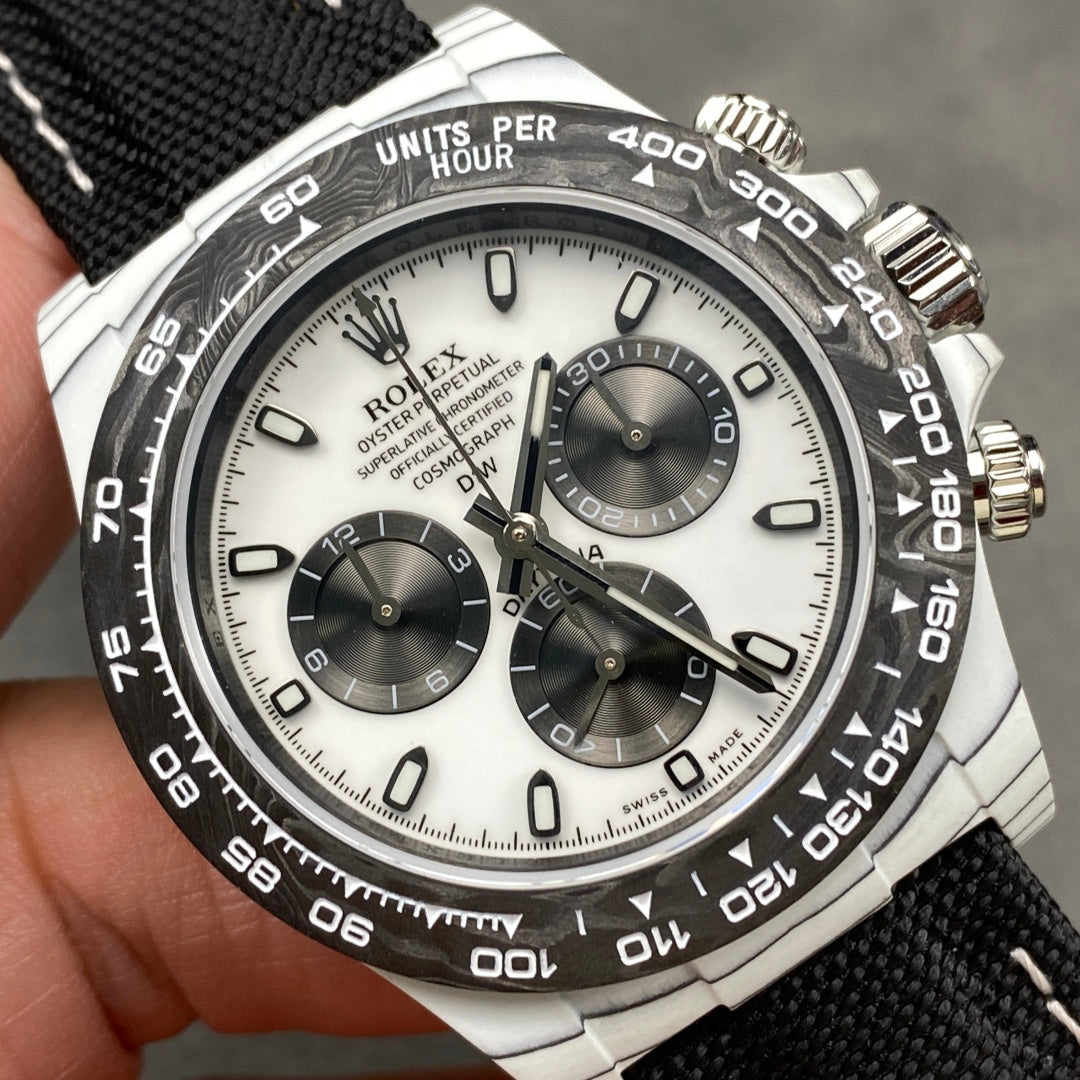 Rolex "Daytona" Carbon White
