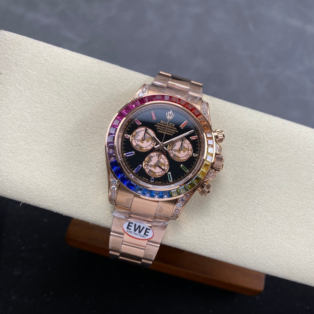 Rolex "Daytona" Rainbow Rose