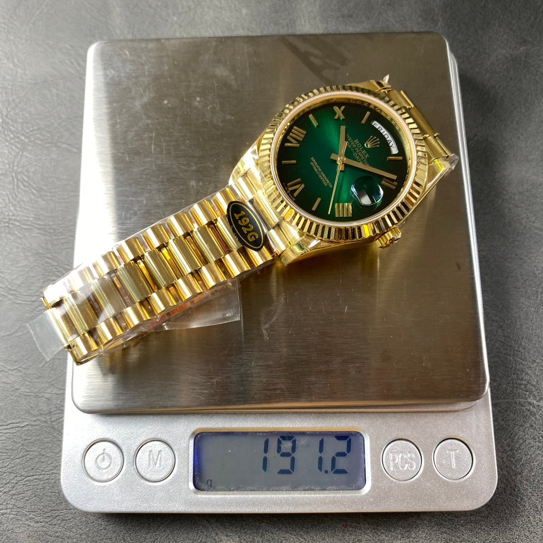 Rolex "Day Date Green Dial" with Gold