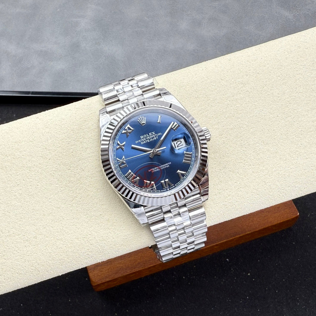 Rolex "Date Just Navy Roman Dial