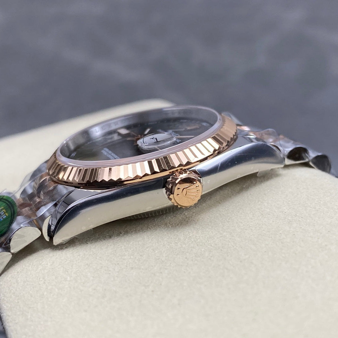 Rolex "Date Just Two Tone Wimbeldon Woman