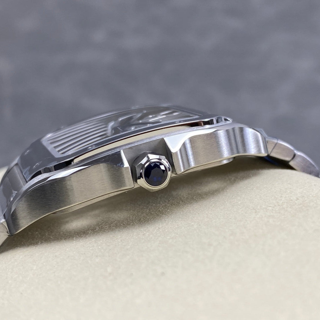 Cartier Santos Skeleton Silver