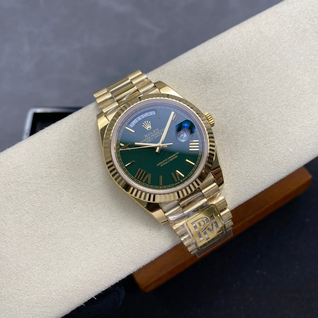 Rolex "Day Date Gold Geen Dial