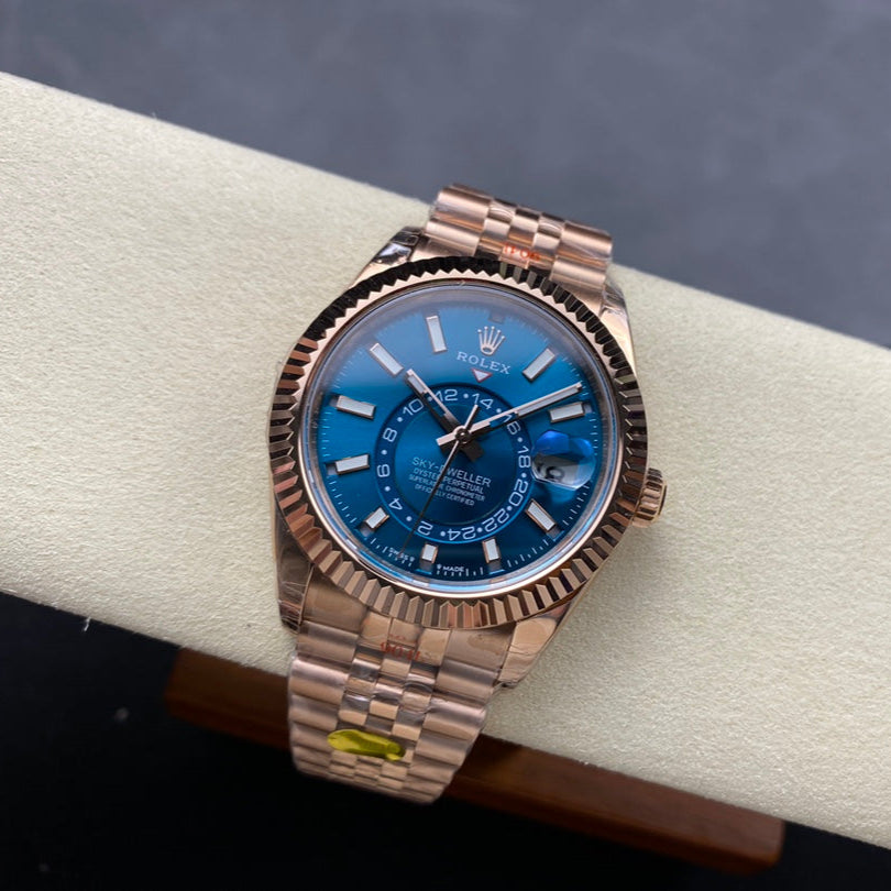 Rolex Sky Dweller Rose Blue Dial