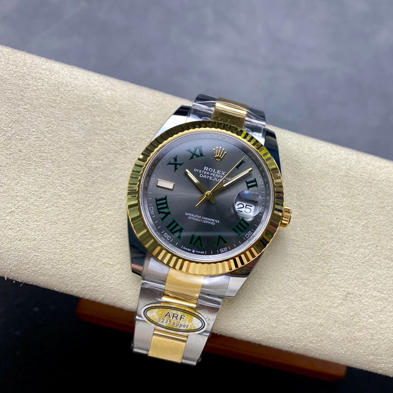 Rolex "Date Just Two Tone Wimbeldon"