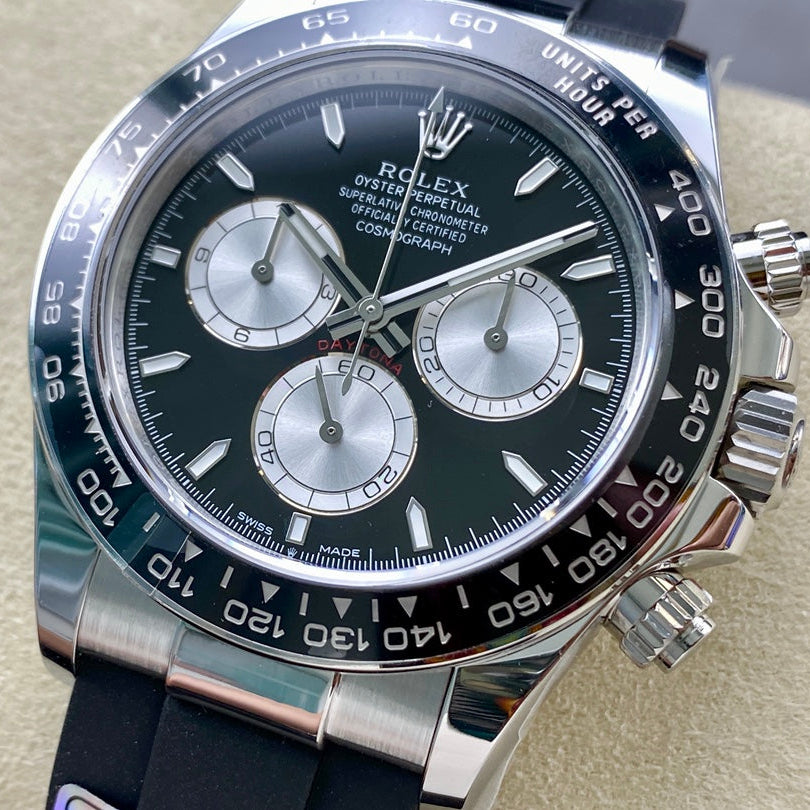 Rolex "Daytona" Black Dial Silver