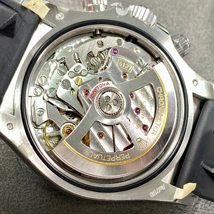 Rolex "Daytona" Black Dial Silver Diamond Dial