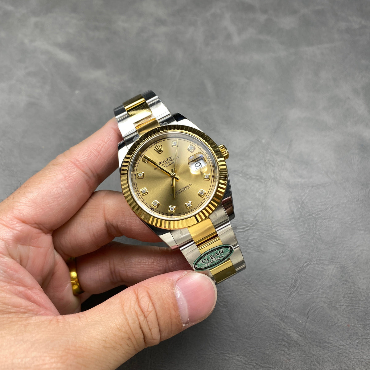 Rolex "Date Just Two Tone Oyster Gold"